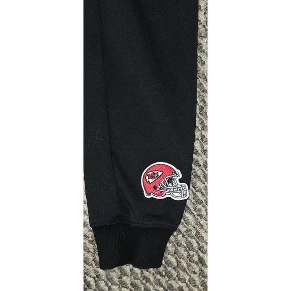 Kansas City Chiefs Sweatpants Small Pro Standard NFL Joggers Black Multi Logo - Picture 8 of 11